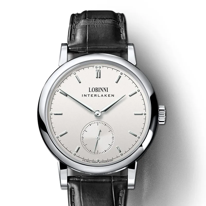 Часы для мужчин, швейцарский роскошный бренд LOBINNI Seagull, автоматические механические мужские часы, сапфир, Relogio Masculino, водонепроницаемые L6013-1