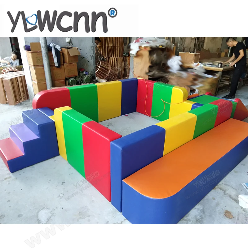 customized made ball pool with ladder kids software sponge seat kids soft toy plant children playground set YLW-INA171044 customized made ball pool with ladder kids software sponge seat kids soft toy plant children playground set YLW-INA171044