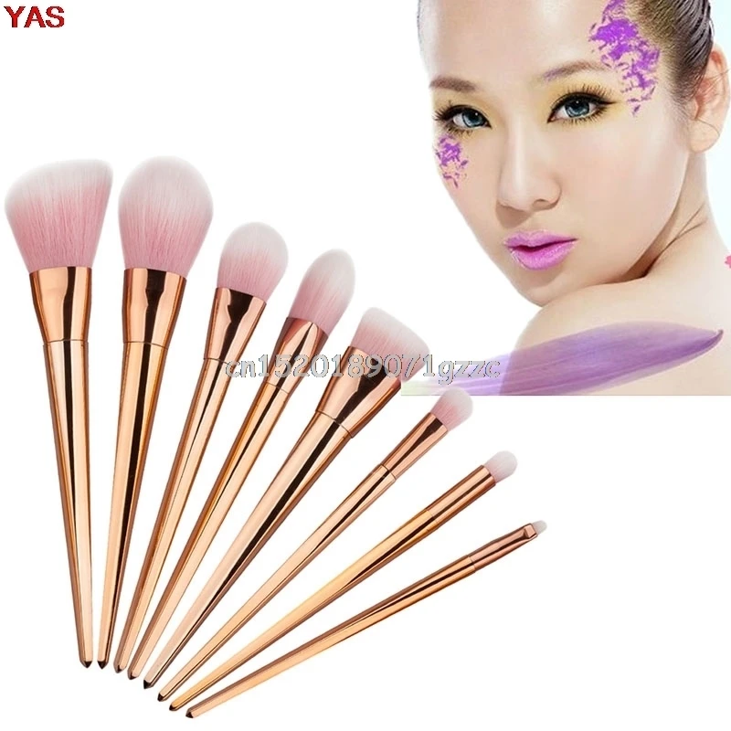 

8pcs Pro Makeup Brushes Set Powder Foundation Eyeshadow Eyeliner Brush Tool New #H027#
