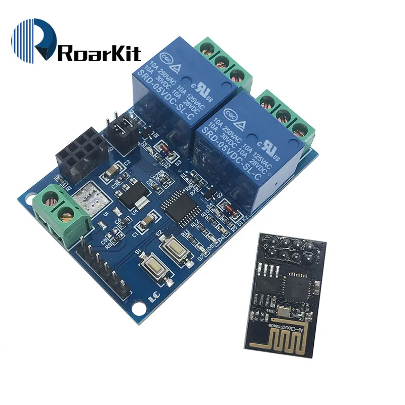 Реле канала Wi Fi 5 в ESP8266 модуль реле 2 релейный для умного дома IOT + ESP8266|relay module|relay