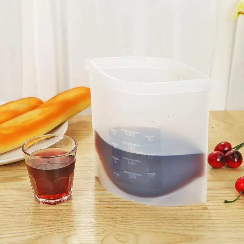 

Silicone Food Bag Fresh Sealed Bags Reusable Preservation Bags Airtight Seal Storage Bag Container Kitchen Gadgets