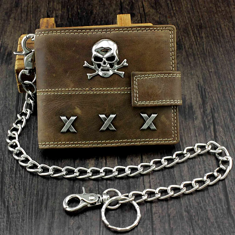 Sliver biker trucker punk skull hook wallet Chain for chain wallet bik