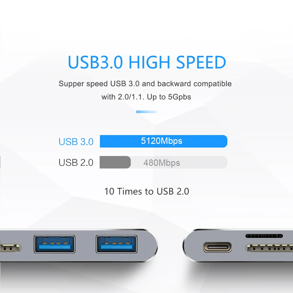 Usb адаптер Rocketek с разъемом usb type c 3 0 разделитель интерфейса питания устройство для