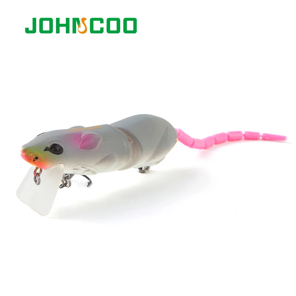 JOHNCOO 70mm 85mm Popper Fishing Lure 5.8g 10.5g Whopper Plopper Bass Lures  Floating Rotating Tail Bait Artificial Hard Bait