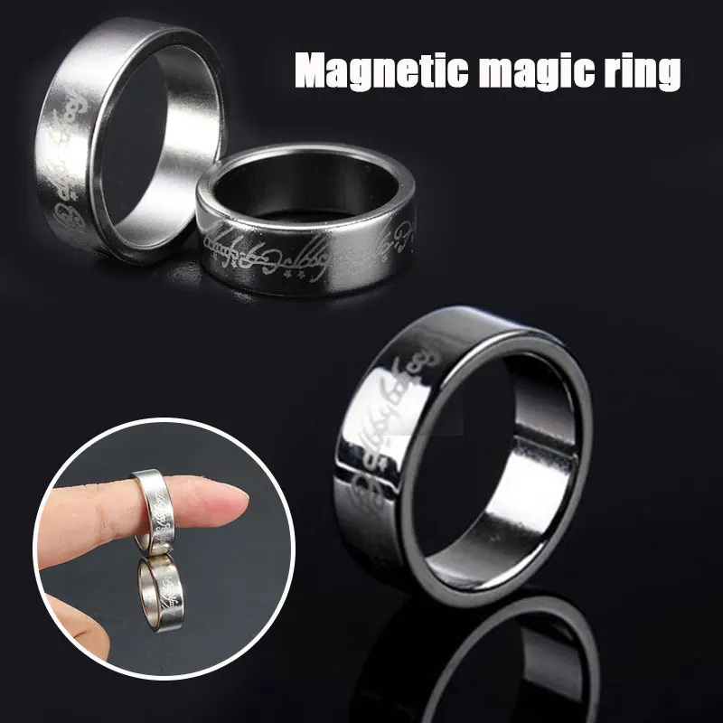 

2019 Fantasy Magic Toys 18mm/19mm/20mm/21mm Accessories Magnetic Ring for Magic Tricks Drop Shipping