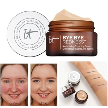 

Concealer Cream Makeup It Cosmetics Full Coverage Redness Neutralizing Correcting Foundation Cream Transforming Neutral Beige