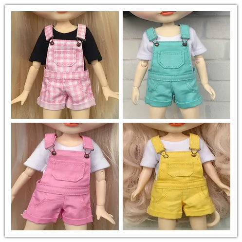 

New 1/6Doll Short Bib Blyth Short Blyth Bib Blyth Pant Clothes (Fit blyth, Licca, Momoko, Azone,Pullip,ICY, 1/6 Doll) BB05