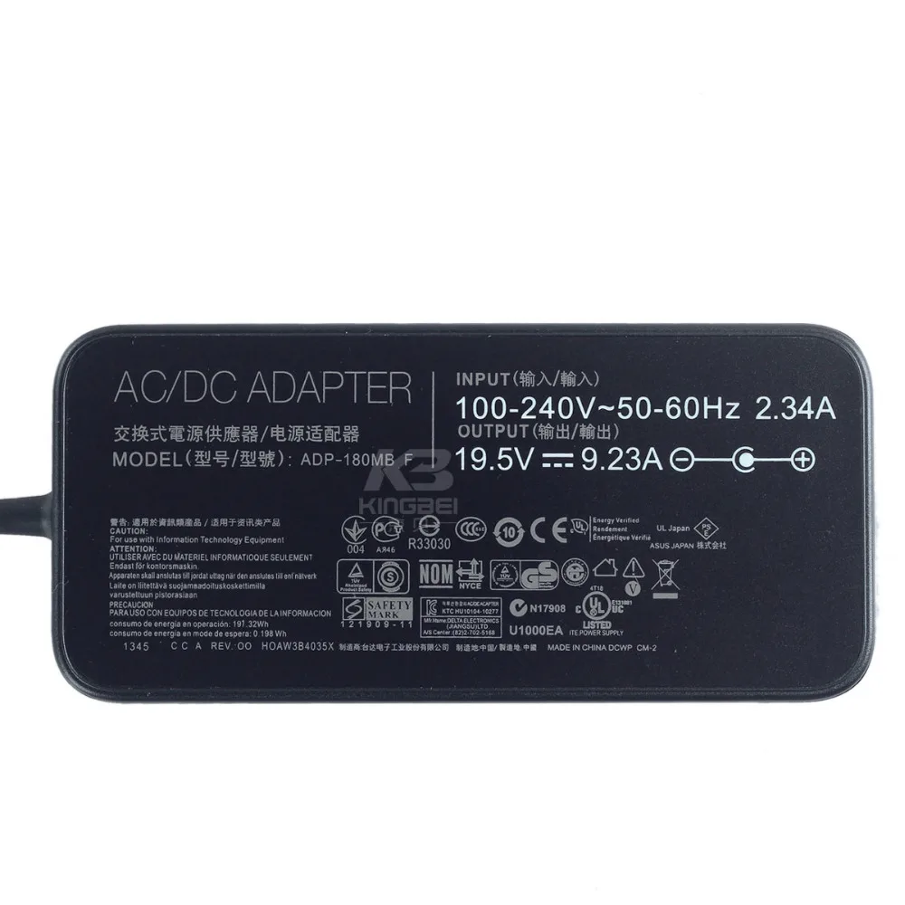 Зарядное устройство для ноутбука 19,5 V 9.23A 180W ADP-180MB F FA180PM111 ac адаптер питания для ноутбука Asus ROG G750 G751 G750J G751J G750JM G751JM G750JS