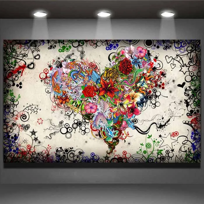 New Hot home decor living room bedroom decor heart flowers