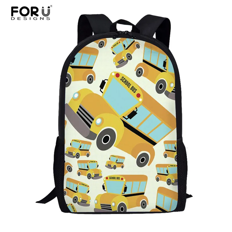 L3945C FORUDESIGNS/школьный автобус; детский школьный рюкзак; детские школьные сумки; Набор для девочек и мальчиков; студенческий повседневный рюкзак; Mochila Infantil - Цвет: L3945C