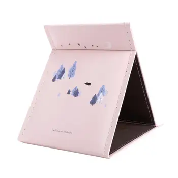 

1PC Foldable Mirror Cartoon Forest Durable Portable Coated Paper Desktop Mirror Makeup Mirror for Daily Use Makeup Home