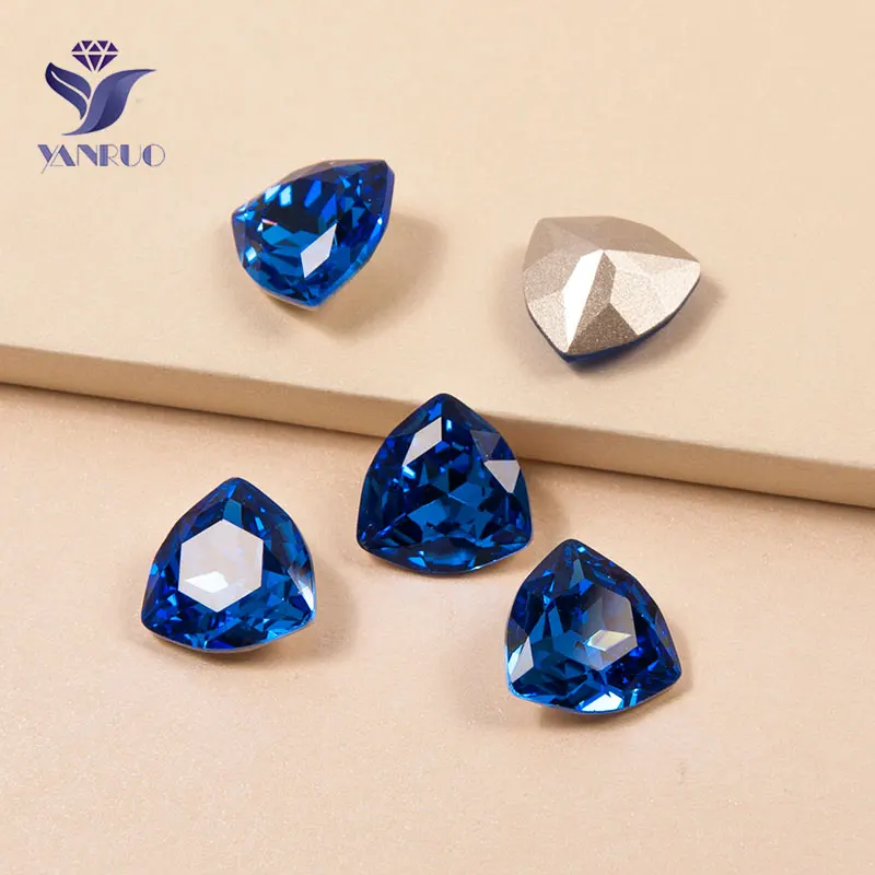 YANRUO 4706 сапфировые Стразы для шитья, кристаллы Cyrkonie, стразы для рукоделия, аксессуары для рукоделия