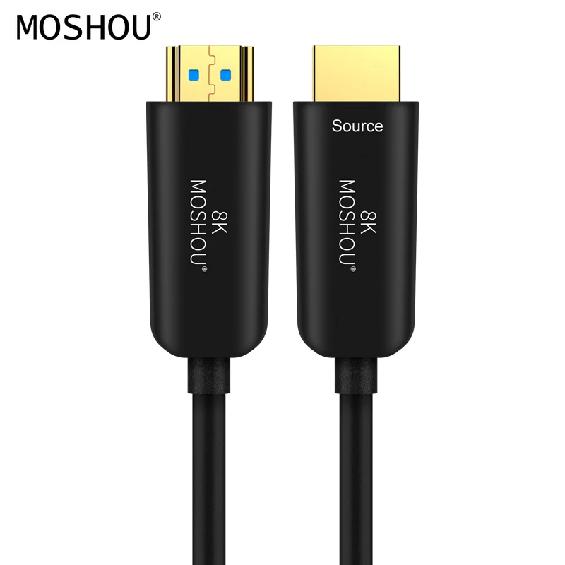 

Fiber Optical HDMI 2.1 Cables MOSHOU amplifier 48Gbps bandwidth 8K 4K HDR 4:4:4 120Hz 60Hz 4320P UHD High-Definition Video Audio