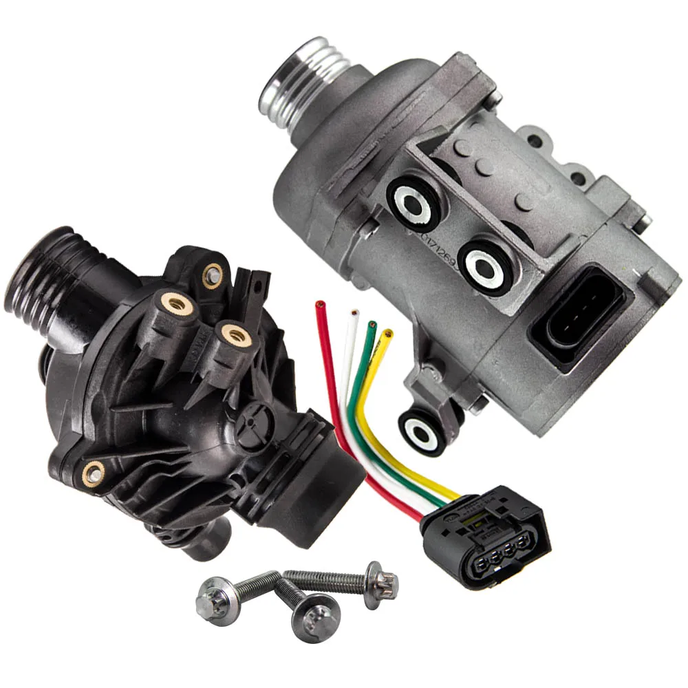 

Electric Water Pump & Thermostat Fit for BMW 328i 528i 530xi X3 X5 11517586925 11517546994 , 11517563183