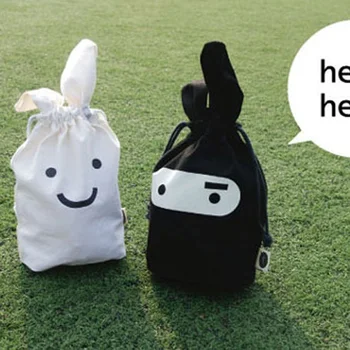 

1pcs Lovely Rabbit Bag Black White Document Storage File Bag Office School Supply Stationery Holder Party Favor Bag 23.5x21.5cm