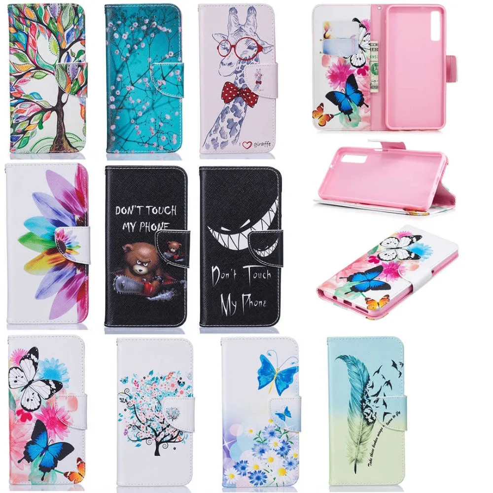 

IMIDO Flip Leather PU Phone Case For Samsung Galaxy Note9 8 S9 S8 Plus Wallet Silicon Back Cover For Galaxy A6 A8 2018 J4 J6