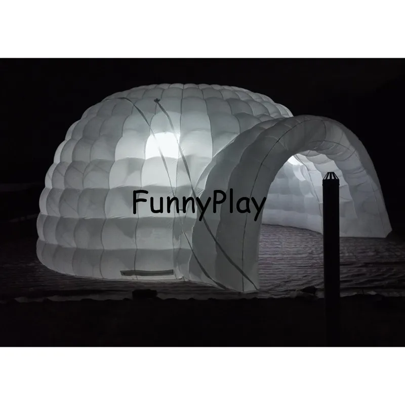 Надувная иглу воздушный колпак, палатка события здания для вечерние, надувная Снежная палатка-иглу со светодиодной подсветкой, надувная Рекламная палатка - Цвет: 3m diameter