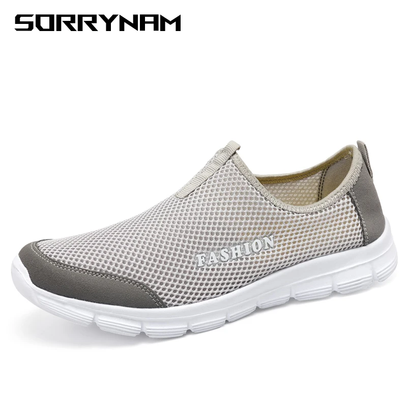 

Men's Lightweight Slip On Mesh Sneaker Shoes Comfort Woman Casual Slip On Loafers Breathable Anti-Slip Walking Shoes Outdoor