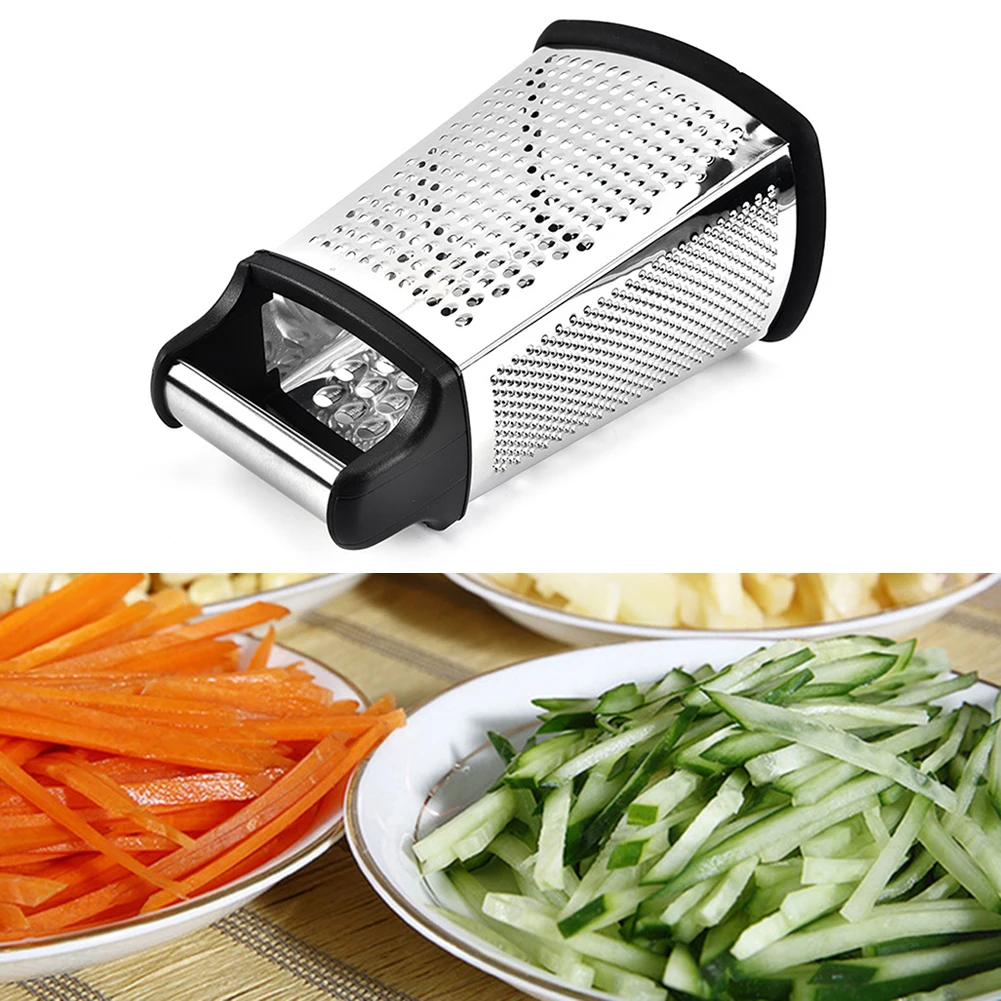 

9" Stainless Steel Vegetables Grater Ginger Grater vegetable slicer 4-Sided Boxed Grater Handheld Grater Slicer Kitchen Tools