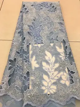 

beautiful african french net lace fabric S-11844 high quality african embroidered tulle lace fabric