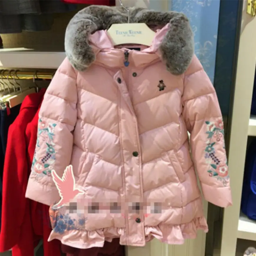 

Winter Hooded thicker warm Snow wear Girls down jacket White Duck Down Coat Children Parkas Modis Kids Clothes Down Jacket Y1750