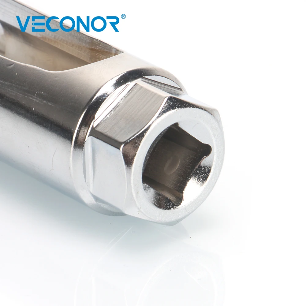 Veconor Oxygen 02 Sensor Socket 22mm 1/2" Square Drive Lambda Lamda Tool, side cut-out