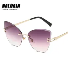 NALOAIN Sunglasses Women Oversized Cat Eye Luxury Brand Designer Vintage Sun Glasses Metal Frame NALOAIN Sunglasses Women Oversized Cat Eye Luxury Brand Designer Vintage Sun Glasses Metal Frame