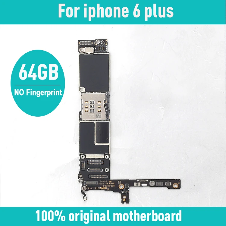 

100% Original unlocked for iphone 6 plus Motherboard with Chips,64gb for iphone 6P Logic boards without Touch ID,Good Working