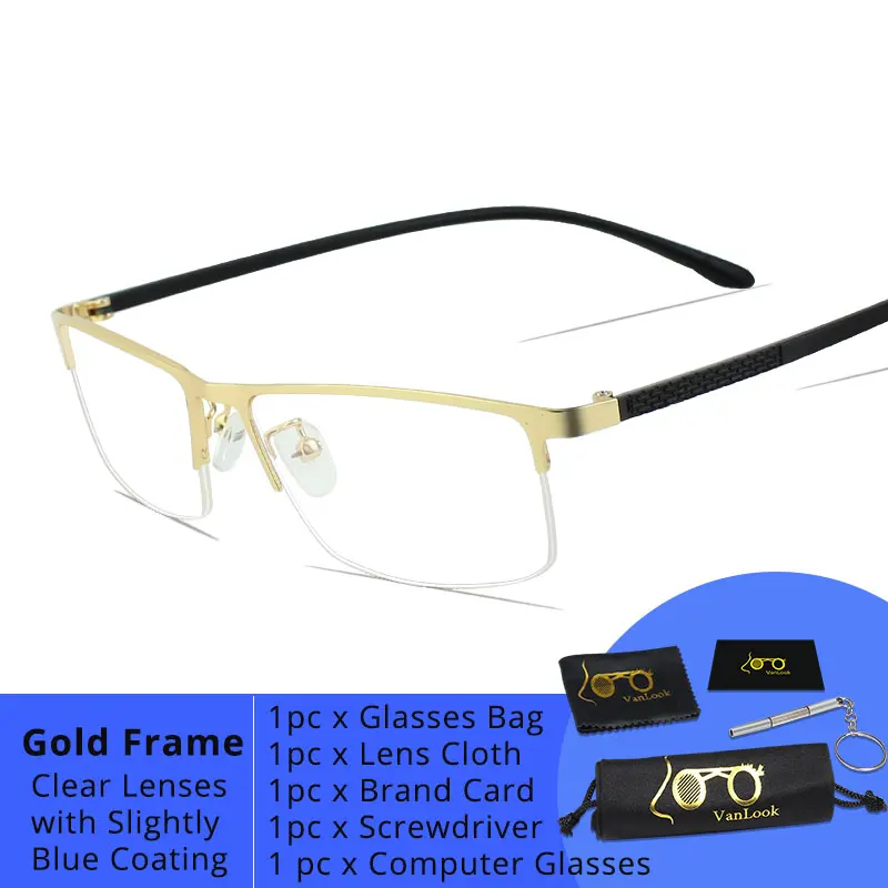 Синий светильник, блокирующие компьютерные очки, игровые очки для мужчин и женщин, очки Blu Ray Kacamata Anti Radiasi Eyestain, прозрачные линзы - Цвет оправы: Gold