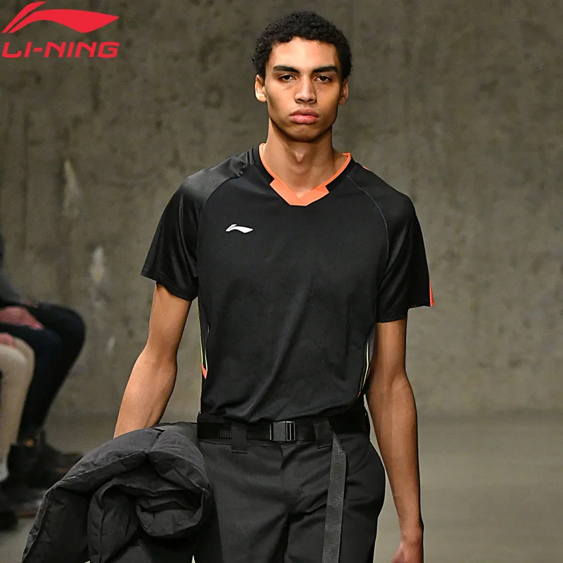 Мужская футболка Li-Ning для соревнований по бадминтону дышащая Классическая с