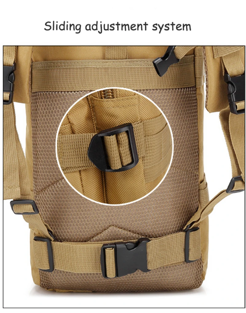 2017 3P Outdoor Military Tactical Backpack 30L Molle Bag Army Sport Travel Rucksack Camping Hiking Trekking Camouflage Bag (36)