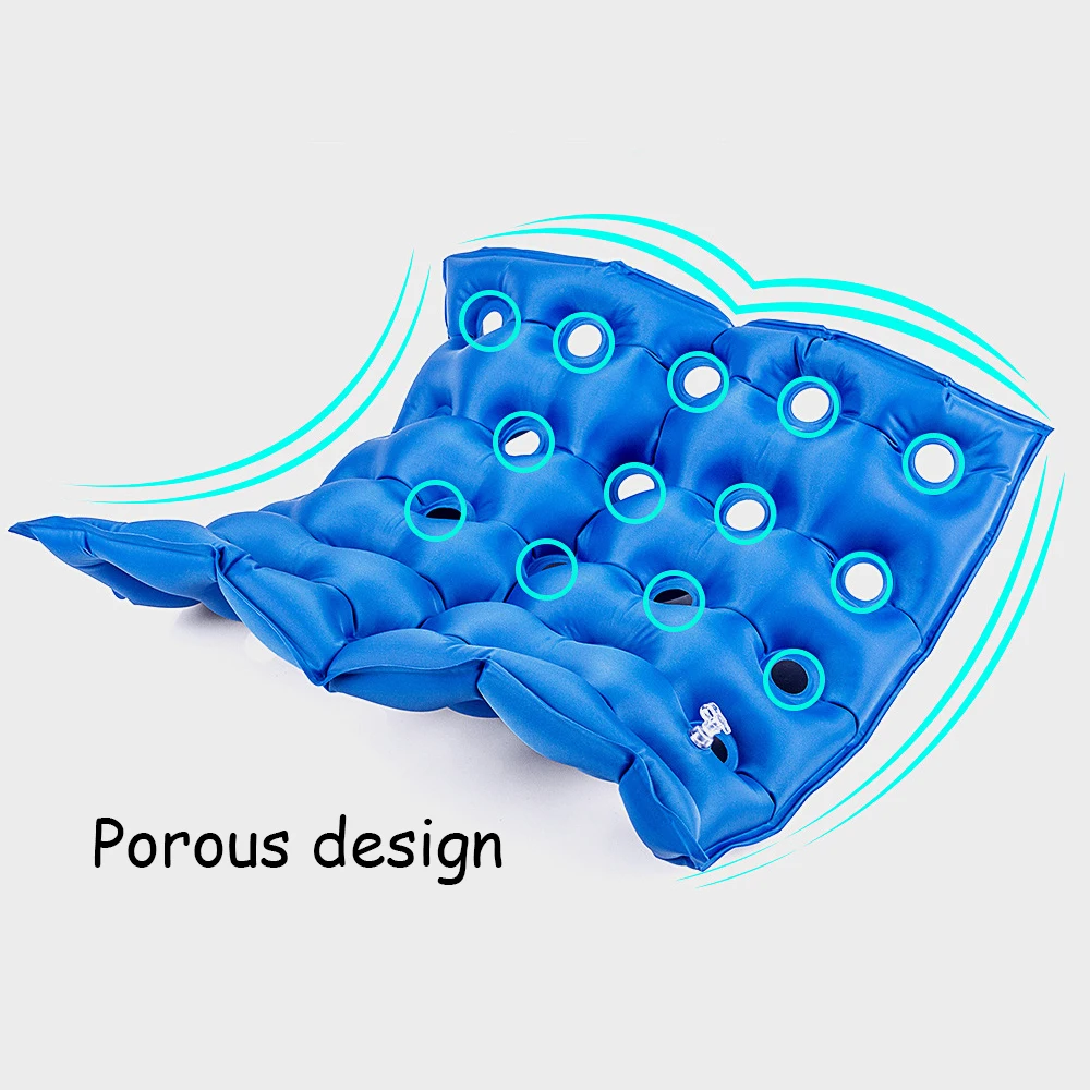 Воздушная подушка из ПВХ квадратная надувная подушка-сиденье против геморроя ягодицы Массажная защита от пролежней медицинская с насосом