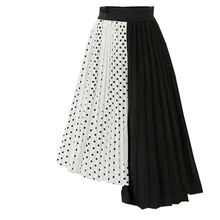 MAXIORILL Для женщин сезон: весна–лето эластичный Высокая Талия Длинные Юбка из сетчатой ткани Женская пачка Макси плиссированные подол y3