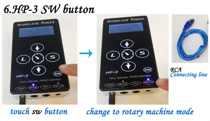 Горячая hurricane hp-3 татуировки питания простые версии сенсорной панели