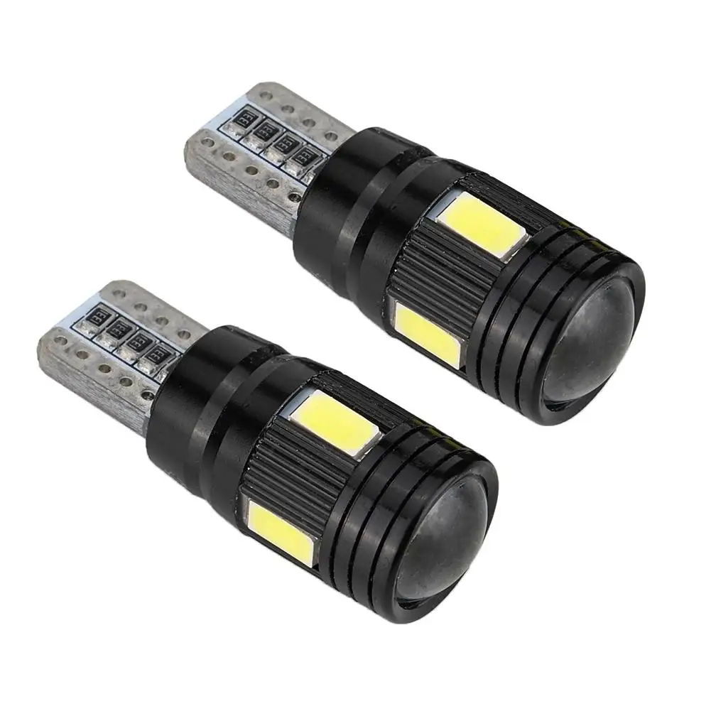 

2Pcs Waterproof T10 6 LED 5730 SMD Car Light Bulb License Plate Reading Lamp T10 Car LED Light