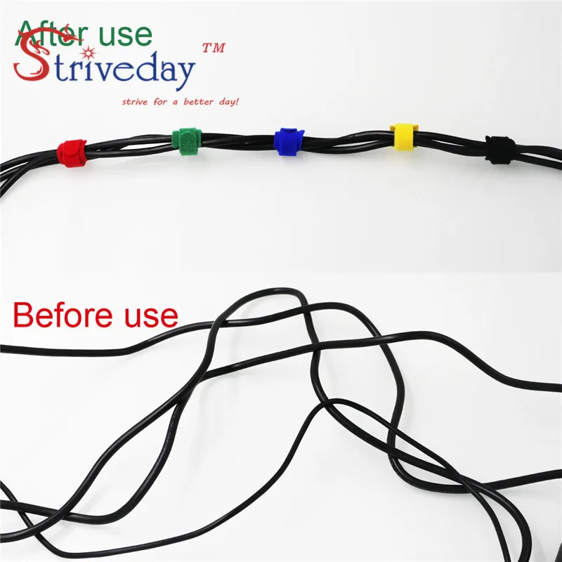 20 шт. провода для наушников 1 2 см|cable ties|velcro cable tiestie cord |