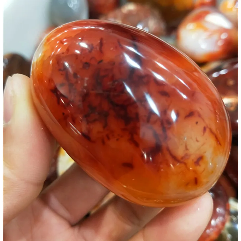 

80g Natural Red Carnelian Geode Crystal Quartz Agate Polished Specimen