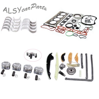 

YIMIAOMO 82.51mm EA888 Engine Piston Timing Chain Bearing Gasket Kit For VW Passat B7 CC Audi A3 A4 TT 1.8T Pin 23mm 06H107065CP
