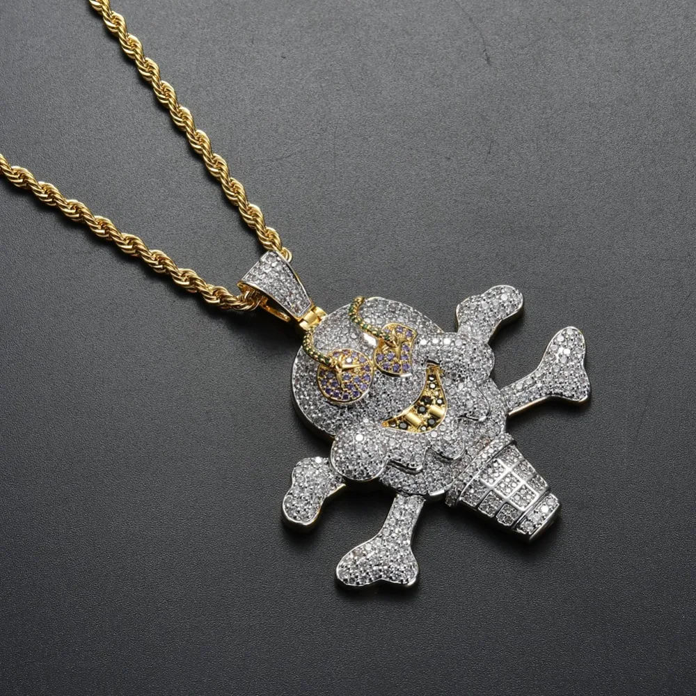 Hip Hop Iced Out Pendant Cubic Zircon Necklace CN062 | Украшения и аксессуары