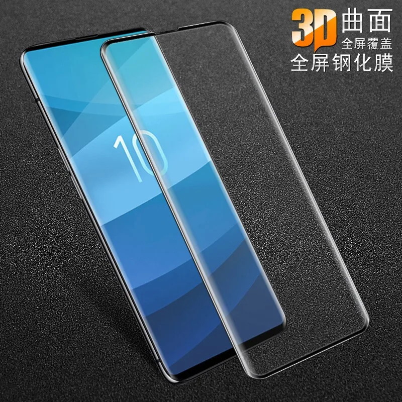 Sinzean 100 шт. для Samsung S10 Plus 3D изогнутые края закаленное стекло Защита экрана Galaxy 5G