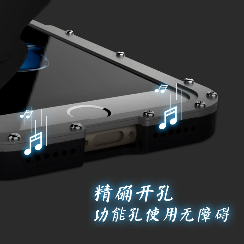 R Just Real Armor King Iron Man металлический алюминиевый ударопрочный чехол книжка для Apple