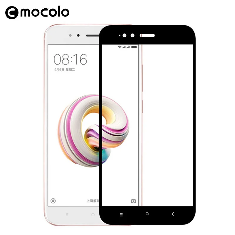 MOCOLO Mi5X Silk Print Arc Edge Full Size Tempered Glass Screen
