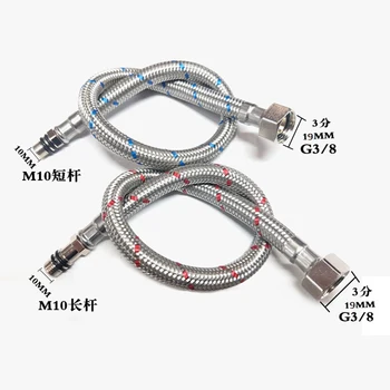 

Plumbing Hoses 3/8'' 60cm 1 pair Stainless Steel Cold Hot Water Flexible Faucet Water Supply Hoses Faucet Replacement Parts Hose