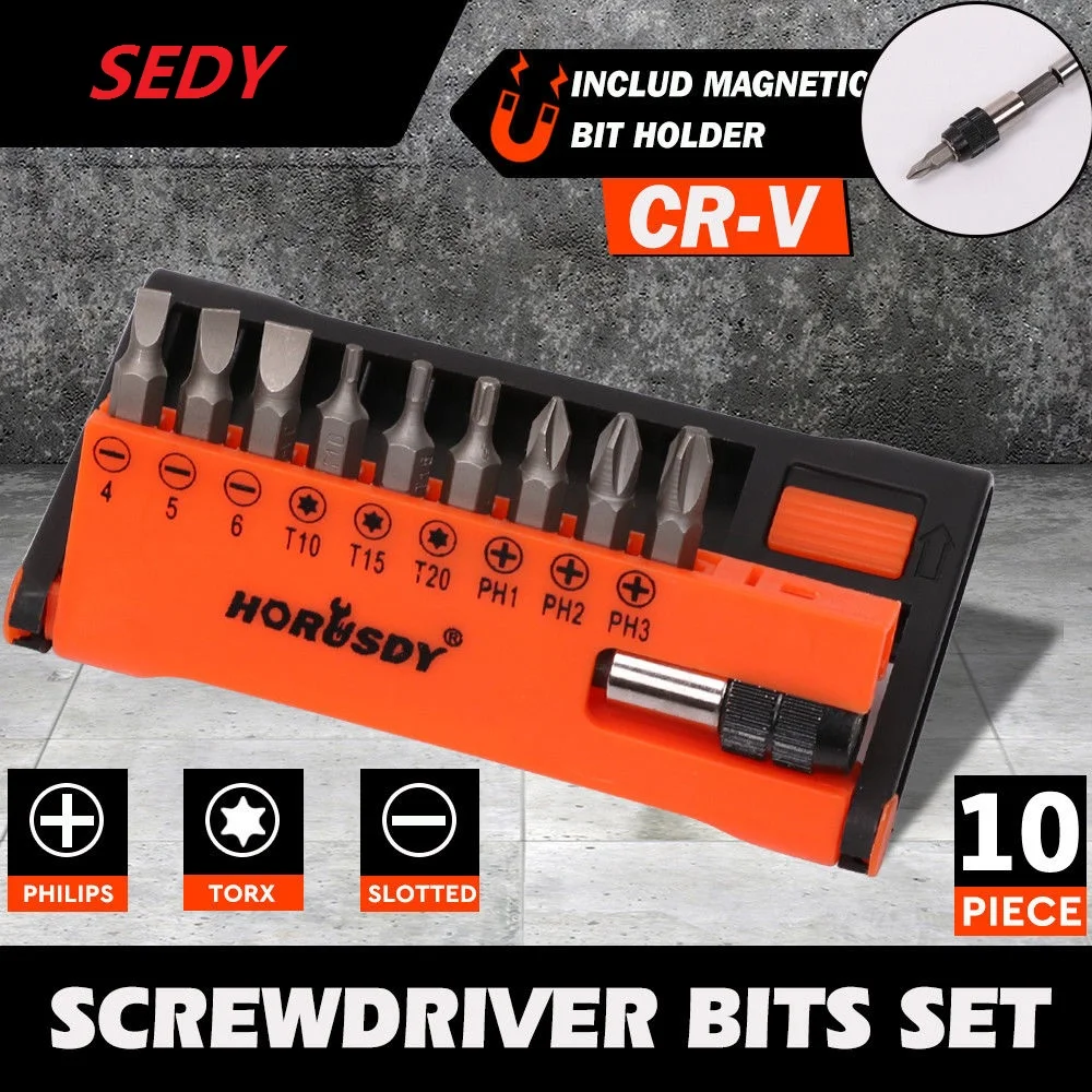 

SEDY Precision Torx Screwdriver Bits Hex Socket Mini Magnetic Screwdriver Bit Set Electric Screwdriver Head Kit Holder Tool