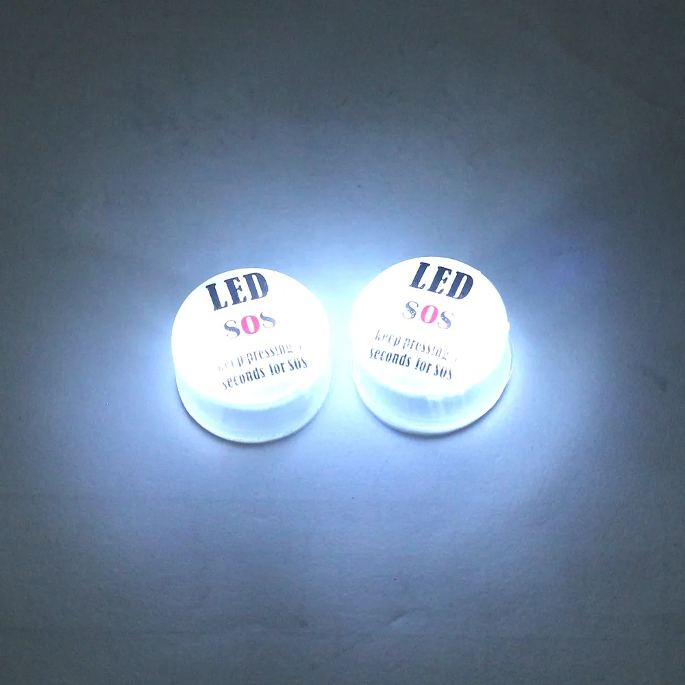 2pcs лампа для сигнала SOS бедствия первой помощи портативный для выживания на природе спортивный дом аварийно-спасательных светодиодный