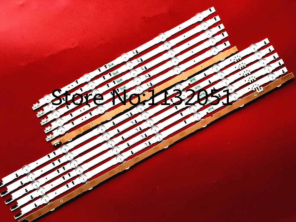 

New 12 Pieces/set 55"LED strip for samsung TV UA55J5088A 2014SVS55 D4GE-550DCA-R3 D4GE-550DCB-R3 5 LEDs+7 LEDs