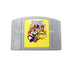 PaperMario видео игры Картридж Card для 64 бит консоли Системы Английская литература EUR PAL версия