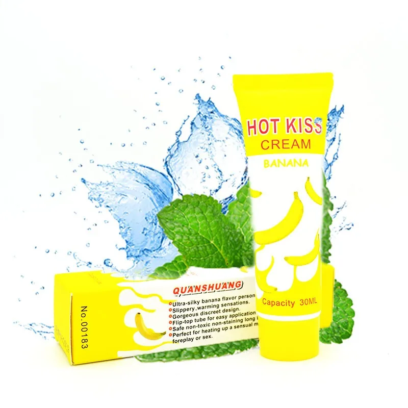 HOT-KISS-grease-lubrication-banana-Cream-Edible-Personal-Body-Grease-Oral-Vaginal-Anal-Lubricant-for-sex