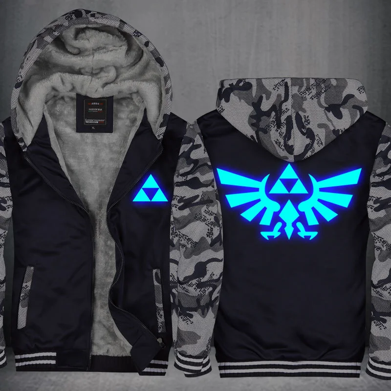 Fans Wear Sweatshirt The Legend of Zelda Zipper Hoodies Cosplay Costume Anime Gaming Unisex Winter Hoodie Casual Coat