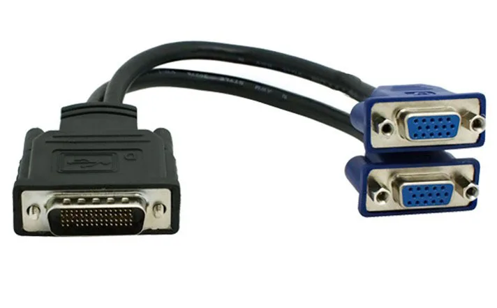 59 контактов DVI к двойному разъему VGA кабель 0 25 м | Компьютеры и офис